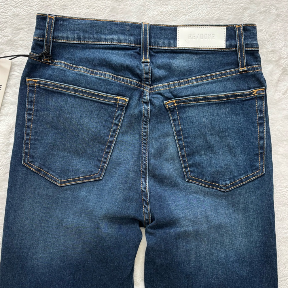 RE/DONE 70s High Rise Stove Pipe Straight Leg Button Fly Jean--NWT—26 - Picture 8 of 14